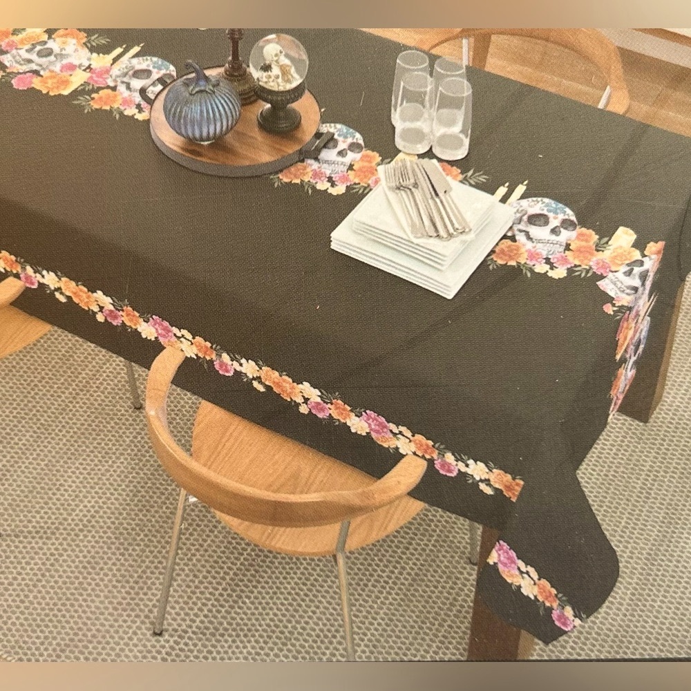 Storehouse Seasonal Oblong Halloween Tablecloth 60” x 104”